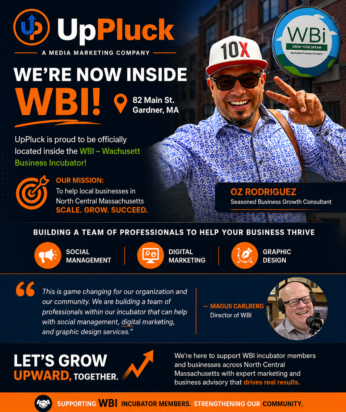 UpPluck is now inside WBI — Oz Rodriguez, Seasoned Business Growth Consultant